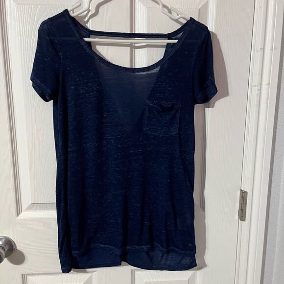 American Eagle Blue Top Size XXS - Picture 1 of 3